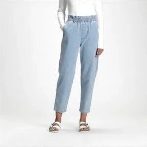 GAP Light wash mom paper bag jeans Size 14